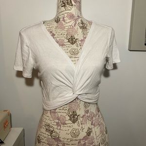 Wrap around crop top